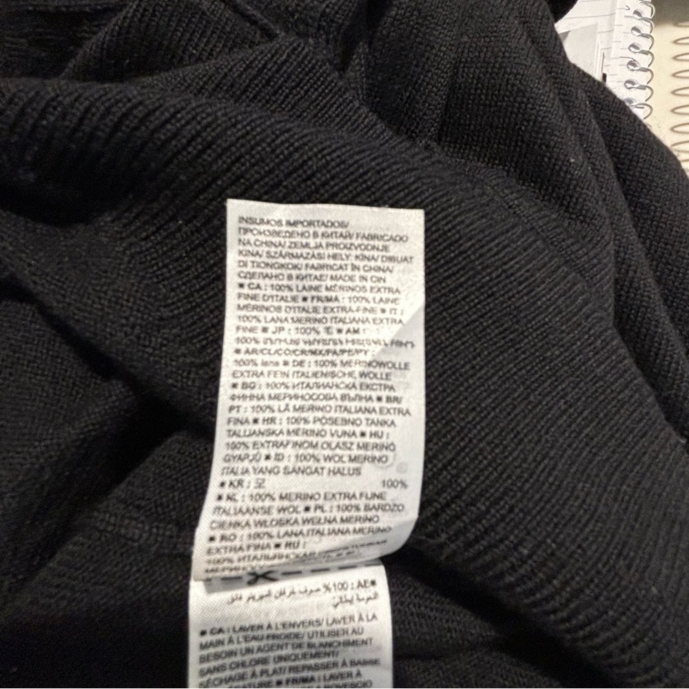 BANANA REPUBLIC Sz L 100% Merino Wool Italian Yarn Baruffa Crew Neck Sweater - Picture 6 of 7